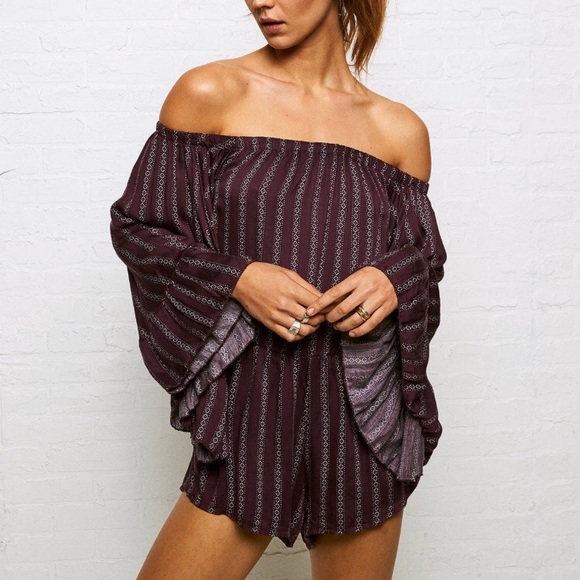American Eagle Outfitters Other - Don’t Ask Why - Bell Sleeve Romper